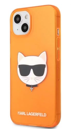 Karl Lagerfeld iPhone 13 narancs szilikontok