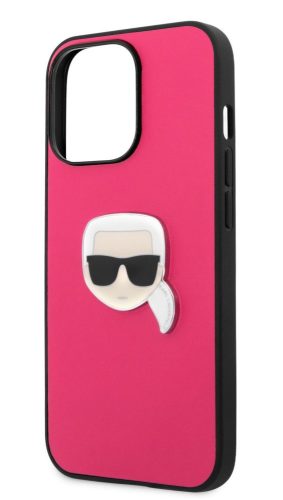 Karl Lagerfeld iPhone 13 Pro Max pink/blk szélű tok