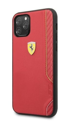 Ferrari Iphone XR bőr tok piros