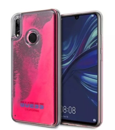 Guess Huawei P Smart 2019 neon szilikon tok pink