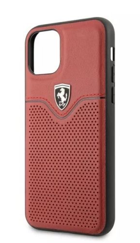 Ferrari iPhone 11 piros bőr tok