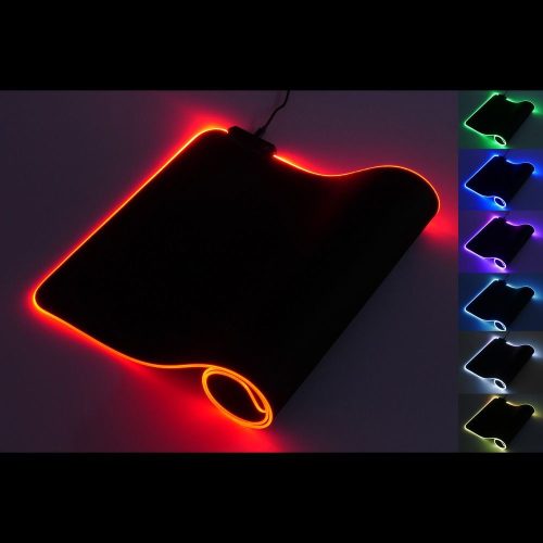 Attalus gamer egérpad LED RGB 800x300x3mm