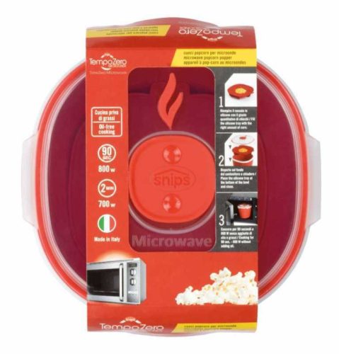 Snips 000705 popcorn készítő edény, műanyag, mikrózható, 1,5 liter