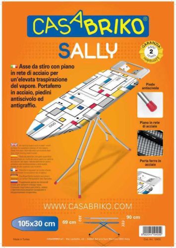 CASABRIKO 10405 vasalódeszka, 105x30 cm, állítható magasság, csúszásmentes, Sally