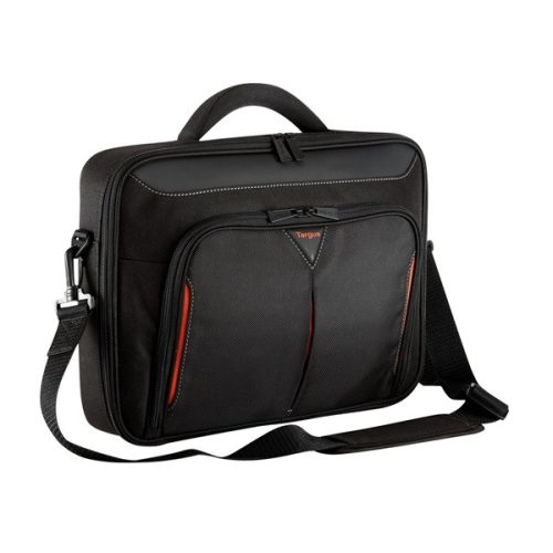 TARGUS Notebook táska CN415, Classic+ 15-15.6" Clamshell Laptop Bag - Black/Red