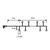 Home LC 768/WW LED-es cluster fényfüzér 7,5 m / 768 db melegfehér LED, fekete vezeték, 8 fényprogram, távirányító, hálózati adapter, kül- és beltéri kivitel
